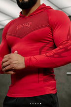Warrior Compress Hoddie Red