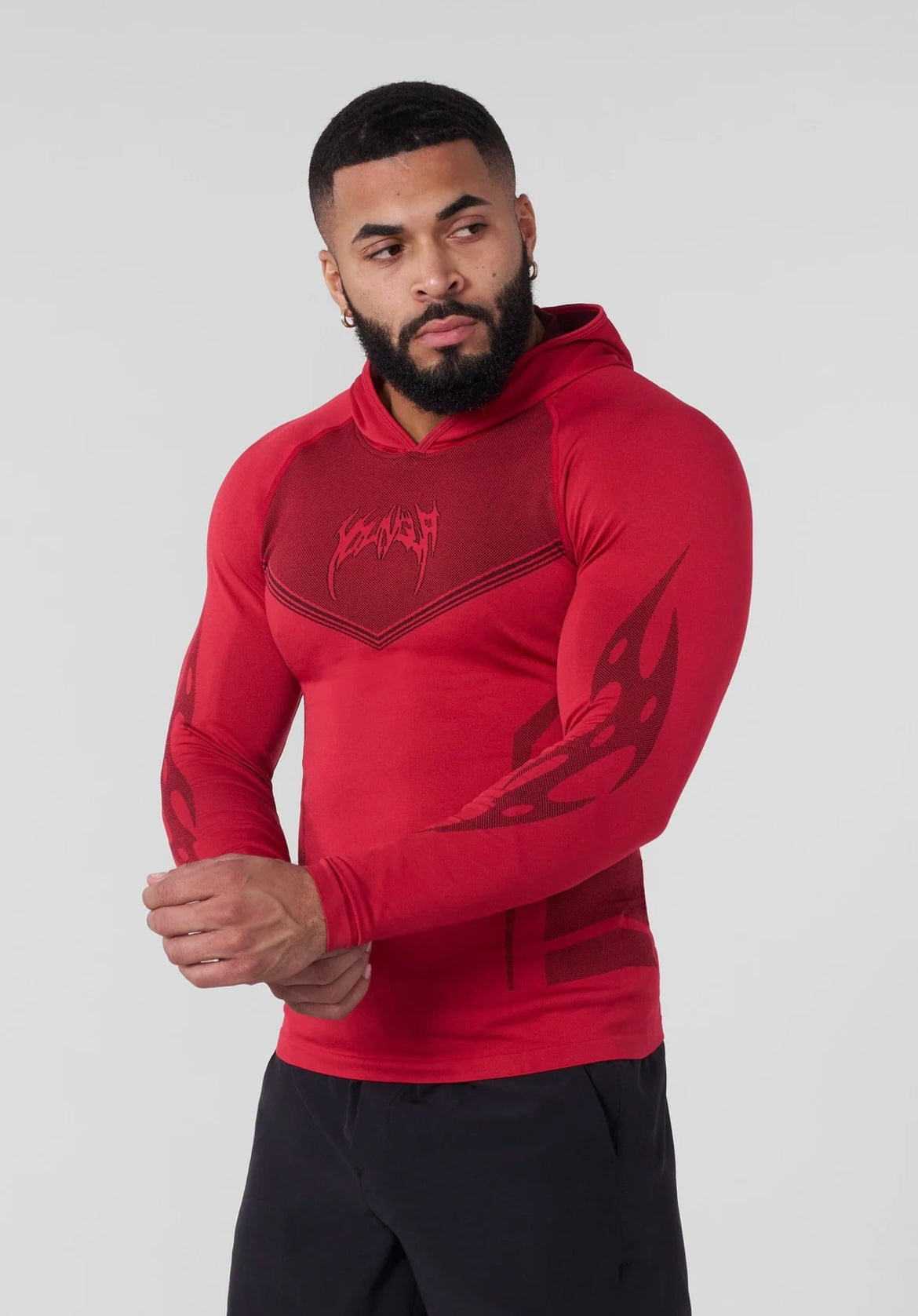 Warrior Compress Hoddie Red